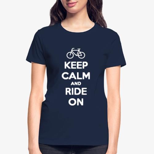 keep_calm_and_ride_on - Gildan Ultra Cotton Ladies T-Shirt