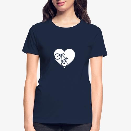 heart_bicycle_cutout - Gildan Ultra Cotton Ladies T-Shirt