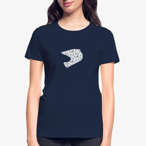 Floral Helmet - Gildan Ultra Cotton Ladies T-Shirt