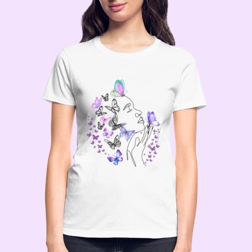 Dreamy Butterfly Goddess - Fairytale Design - Gildan Ultra Cotton Ladies T-Shirt