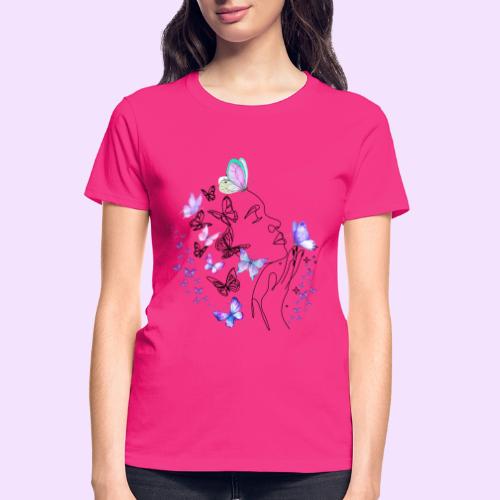 Dreamy Butterfly Goddess - Fairytale Design - Gildan Ultra Cotton Ladies T-Shirt