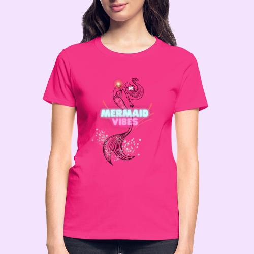 Mermaid Vibes Design - Gildan Ultra Cotton Ladies T-Shirt