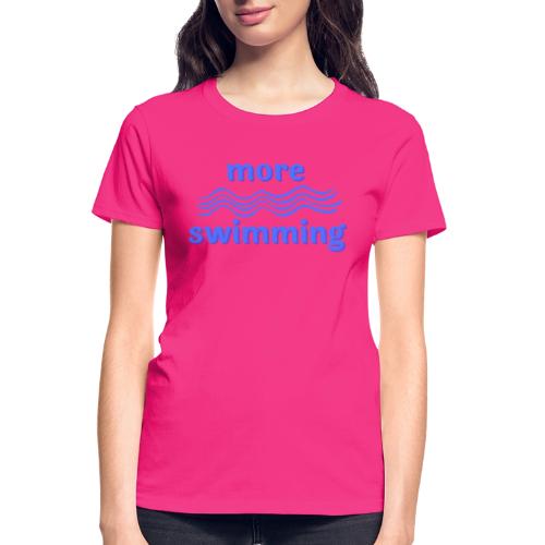 More Swimming - Gildan Ultra Cotton Ladies T-Shirt
