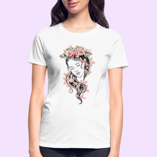 Butterfly Flower Goddess - Fairytale Design - Gildan Ultra Cotton Ladies T-Shirt