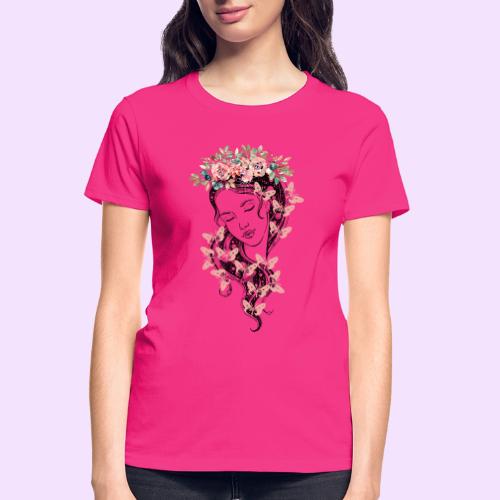 Butterfly Flower Goddess - Fairytale Design - Gildan Ultra Cotton Ladies T-Shirt