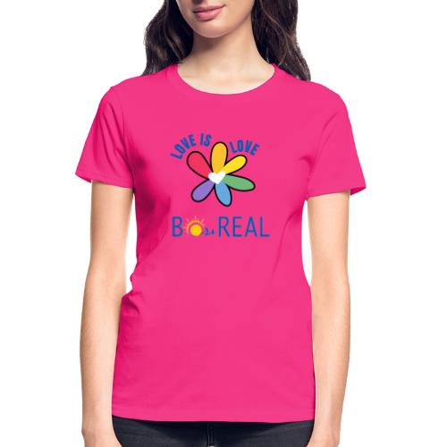 B*REAL Love is Love - Gildan Ultra Cotton Ladies T-Shirt