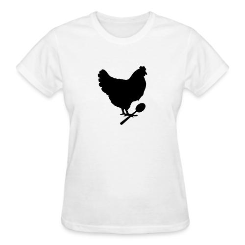 Cosmopolitan Cornbread Hen & Spoon Logo - Gildan Ultra Cotton Ladies T-Shirt