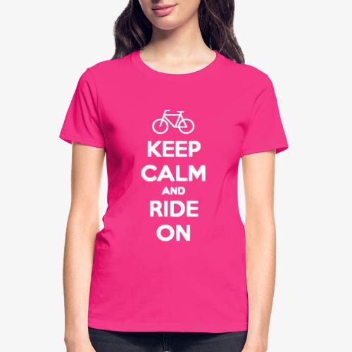 keep_calm_and_ride_on - Gildan Ultra Cotton Ladies T-Shirt