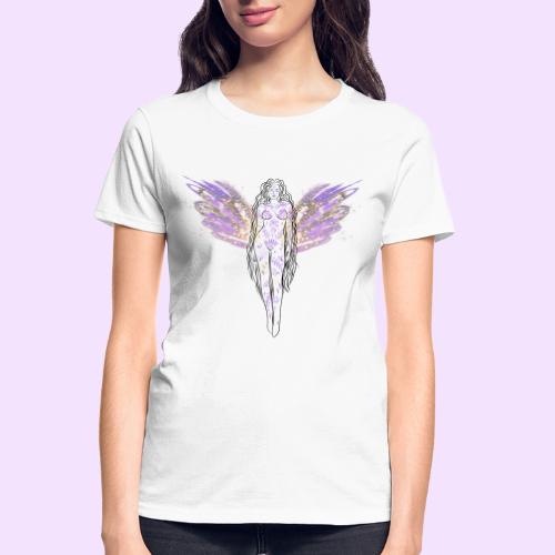 Angel Moon Goddess - Fairytale Design - Gildan Ultra Cotton Ladies T-Shirt