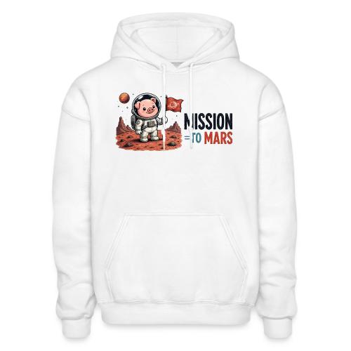 Mission To Mars Space Pig - Gildan Heavy Blend Adult Hoodie