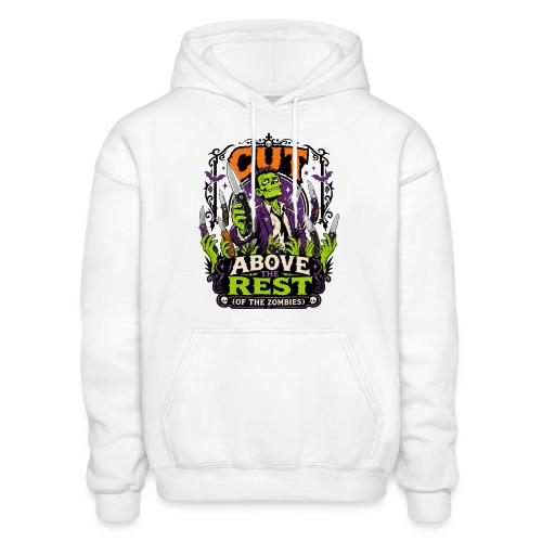 Cut Above The Rest Zombie Pocket Knife Halloween - Heavyweight Unisex Hoodie by Gildan