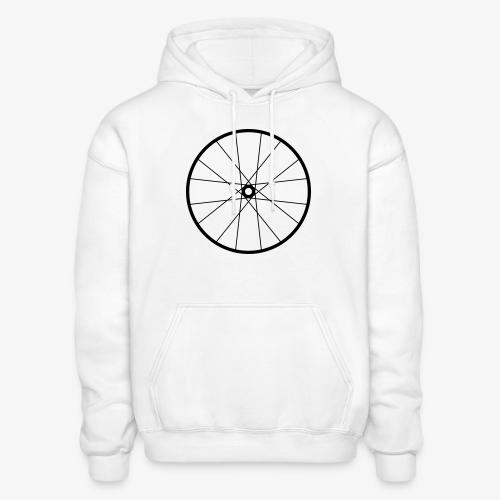 Bicycle Wheel - Heavyweight Unisex Hoodie by Gildan