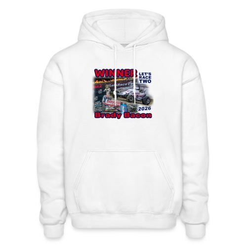 Brady Bacon #LetsRaceTwo Winner - Gildan Heavy Blend Adult Hoodie