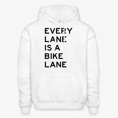 Every Lane is a Bike Lane - Heavyweight Unisex Hoodie by Gildan