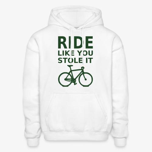 ride like you stole it - bicycle - Heavyweight Unisex Hoodie by Gildan