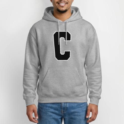 Varsity Letter C Collegiate Monogram - Gildan Heavy Blend Adult Hoodie