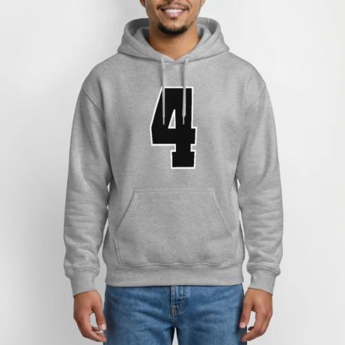 Varsity Number 4 College Style - Gildan Heavy Blend Adult Hoodie