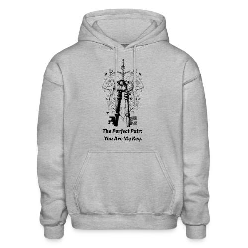 Valentine love keys - Heavyweight Unisex Hoodie by Gildan