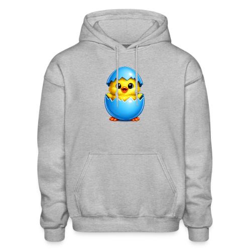 Easter Chick Blue - Gildan Heavy Blend Adult Hoodie