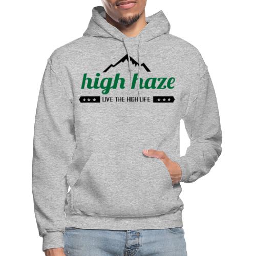 High Haze Logo (High Contrast) - Gildan Heavy Blend Adult Hoodie