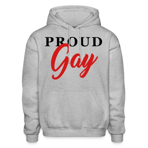 Proud Gay T-Shirt - Gildan Heavy Blend Adult Hoodie