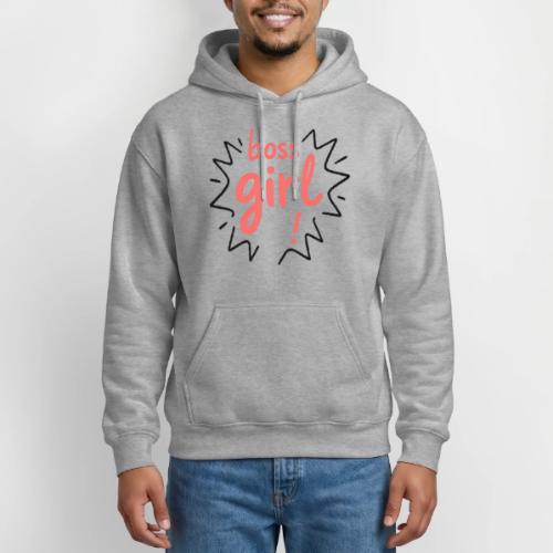 Boss Girl Bold Feminist Statement - Gildan Heavy Blend Adult Hoodie