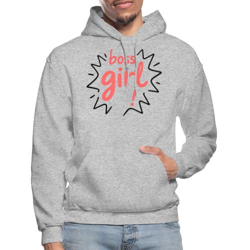 Boss Girl Bold Feminist Statement - Gildan Heavy Blend Adult Hoodie