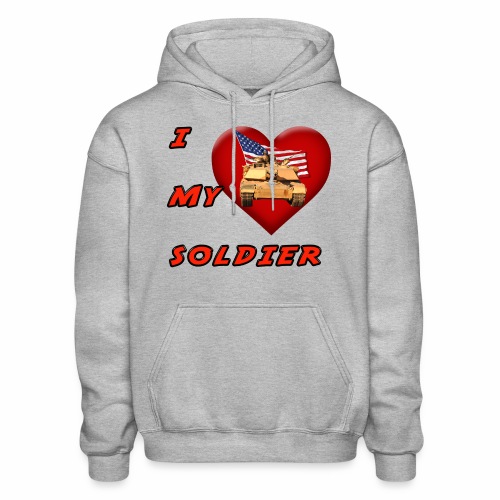 I Heart my Soldier - Gildan Heavy Blend Adult Hoodie