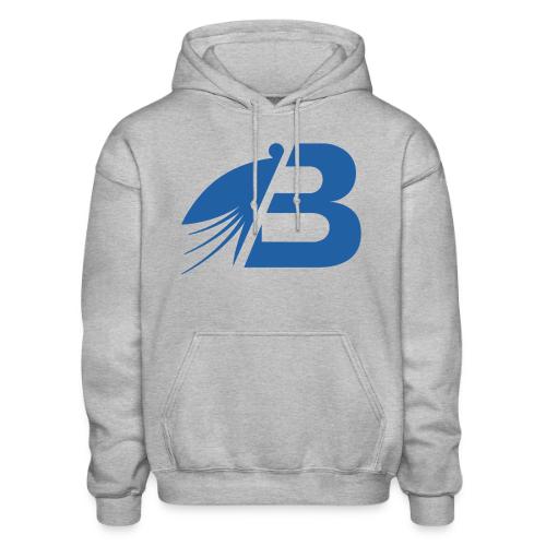 Bluefly Logomark - Blue - Heavyweight Unisex Hoodie by Gildan