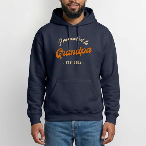 Promoted to Grandpa 2024 - Heavyweight Unisex Hoodie by Gildan