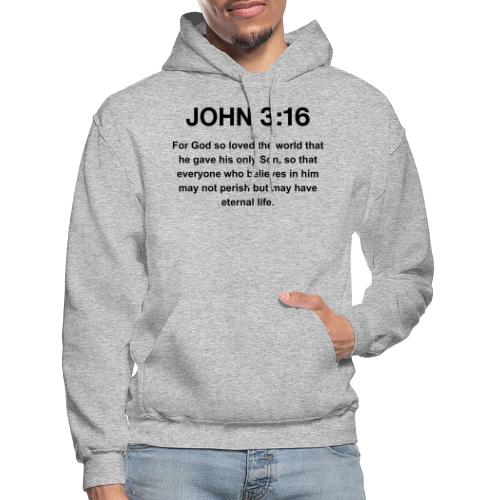 John 3:16 Christian Apparel – Bible Verse Clothing - Gildan Heavy Blend Adult Hoodie