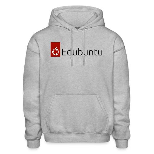 Edubuntu Logo 2023 - Black - Heavyweight Unisex Hoodie by Gildan