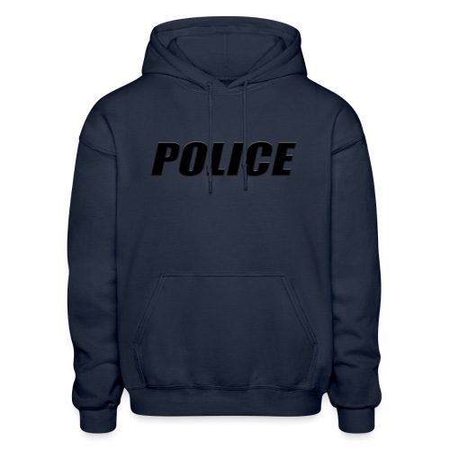 Police Black - Gildan Heavy Blend Adult Hoodie