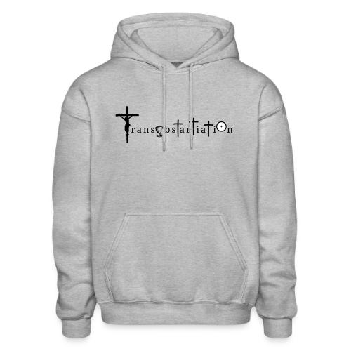 Transubstantiation Black Letters - Gildan Heavy Blend Adult Hoodie