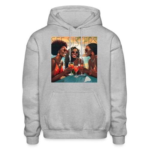 Mrs. S' GGG Retreat_Sisters Sipping Sangrias - Gildan Heavy Blend Adult Hoodie