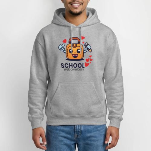 first day of school outfit- school Welcome back - Heavyweight Unisex Hoodie by Gildan