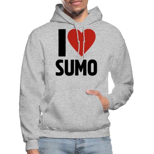 I Love Sumo – Bold Minimalist Sumo Wrestling Fan - Gildan Heavy Blend Adult Hoodie