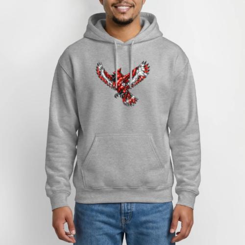 Cardinal in Flight - Gildan Heavy Blend Adult Hoodie