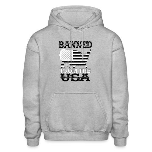 Banned From The USA - Gildan Heavy Blend Adult Hoodie