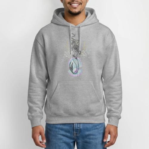 Mermaid Ocean Goddess In Shell - Fairytale Design - Heavyweight Unisex Hoodie by Gildan