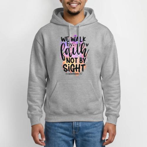 Harmony Collection - We Walk by Faith not by Sight - Gildan Heavy Blend Adult Hoodie