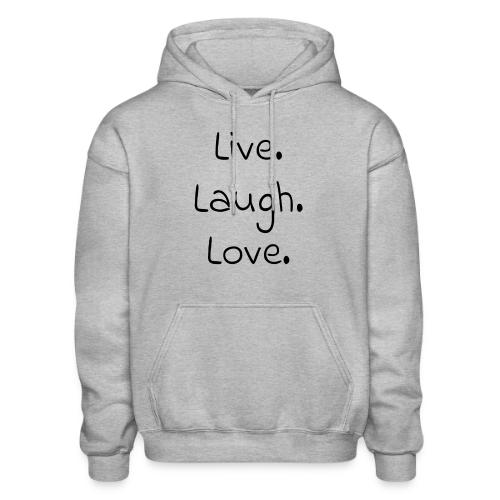 Smoon City_Live laugh love Black - Gildan Heavy Blend Adult Hoodie