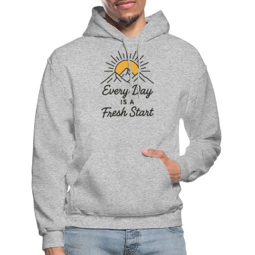 Inspirational Mountain Sunrise Motif - Gildan Heavy Blend Adult Hoodie