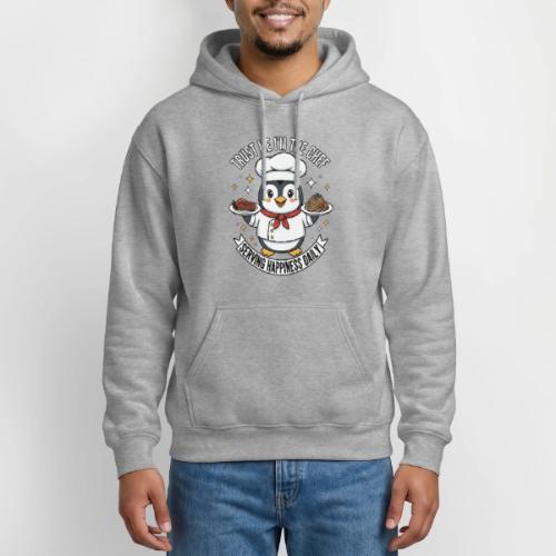 cute Penguin Chef-Funny Cartoon Daily Happiness - Gildan Heavy Blend Adult Hoodie