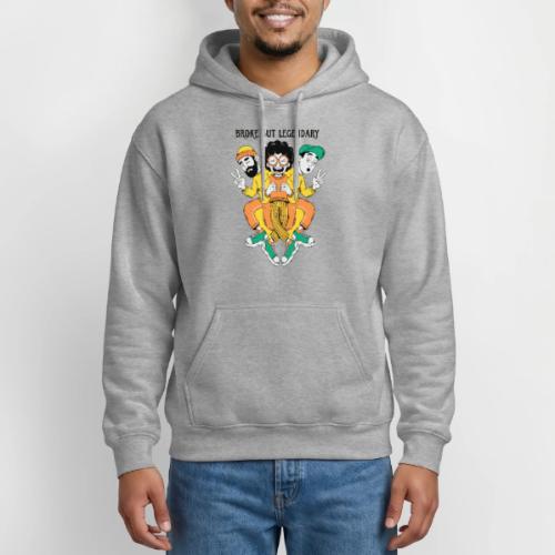 Legendary Broke Crew Retro - Gildan Heavy Blend Adult Hoodie