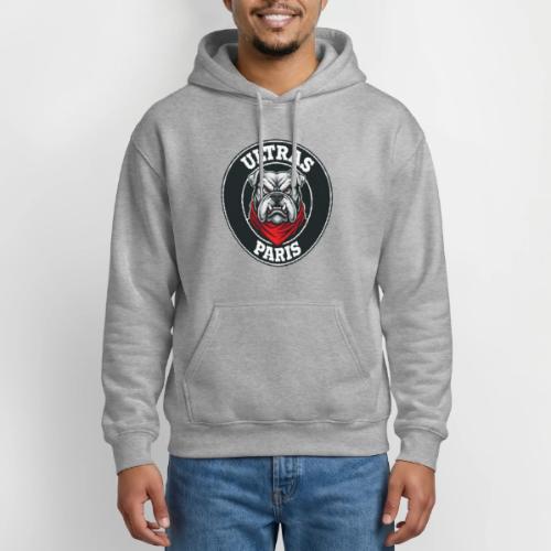 Ultras Paris Bulldog Football Fan Graphic - Gildan Heavy Blend Adult Hoodie