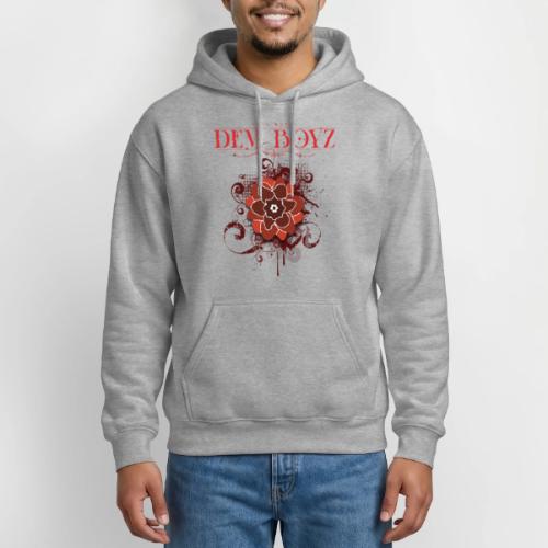 Flower Splash Reds - Heavyweight Unisex Hoodie by Gildan