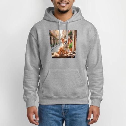 Morning coffee Chihuahua - Gildan Heavy Blend Adult Hoodie