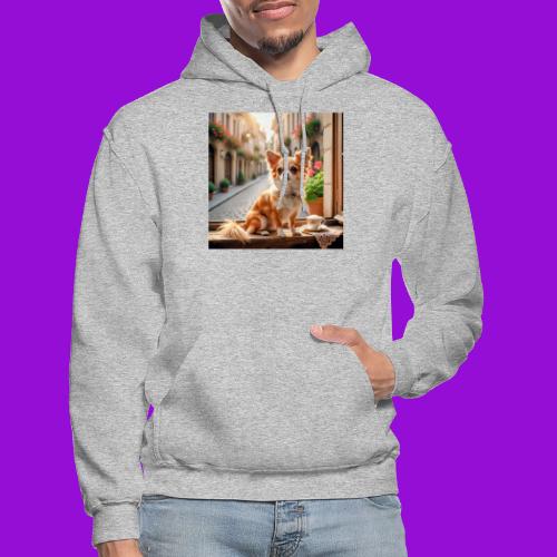 Morning coffee Chihuahua - Gildan Heavy Blend Adult Hoodie