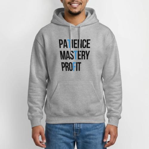 Mantra (Black & Blue) - Heavyweight Unisex Hoodie by Gildan